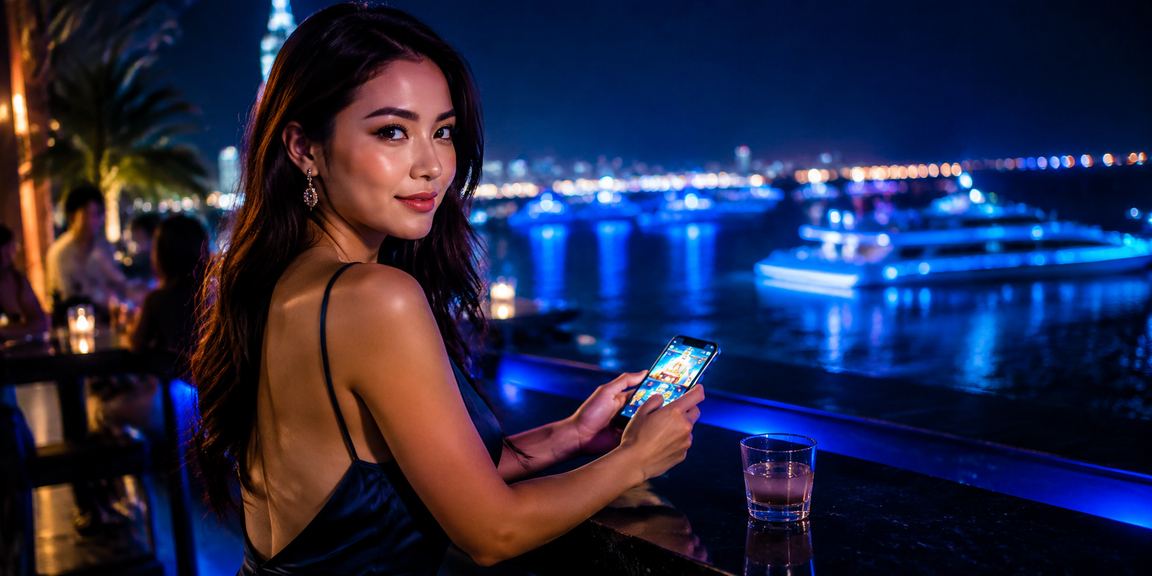 Người chơi trải nghiệm casino và cá cược mobile tại bãi biển Đà Nẵng